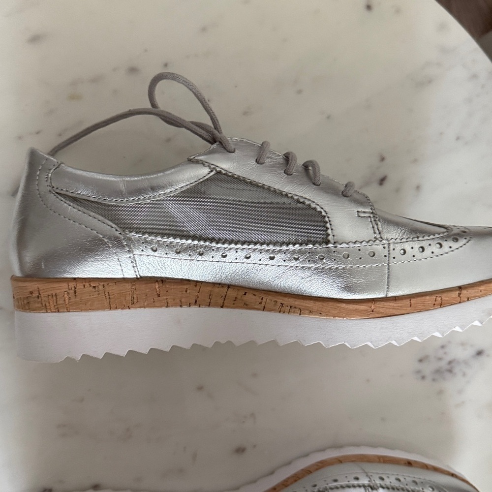 Gabor Metallic Oxfords Shoes Size 9 - Picture 8 of 11